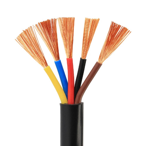 Copper Wire Conductor Electric Rvv Cable Sheathed Wire Wiring Electric Cable