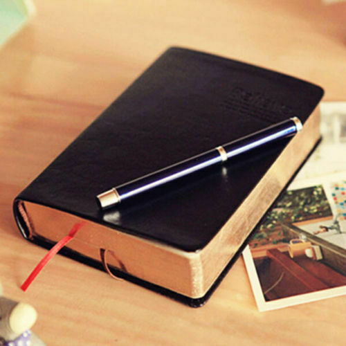 US Vintage Thick Blank Paper Notebook Notepad Leather Journal Diary Sketchbook