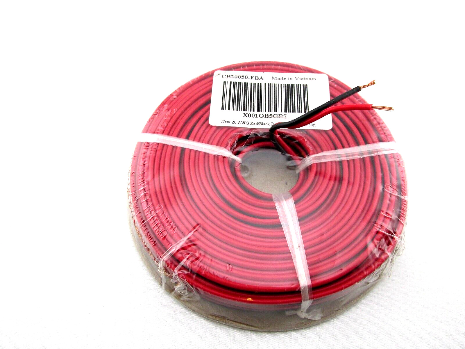 TWO PACKAGED  50\' COIL OF AWG#20 STRANDED COPPER WIRE   BONDED PAIR