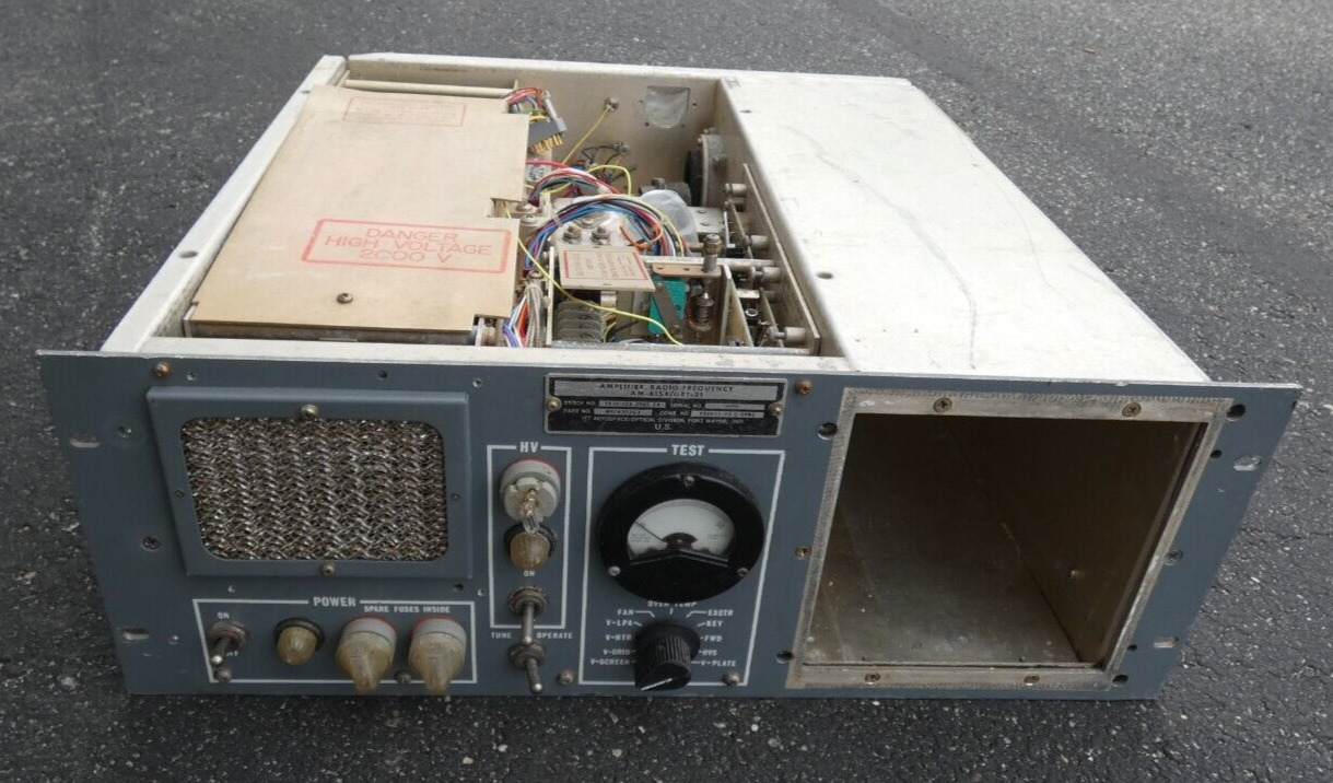 Parts Only - Amplifier, Radio Frequency AM - 6154/GRT21 Rack Unit - No HV Trans