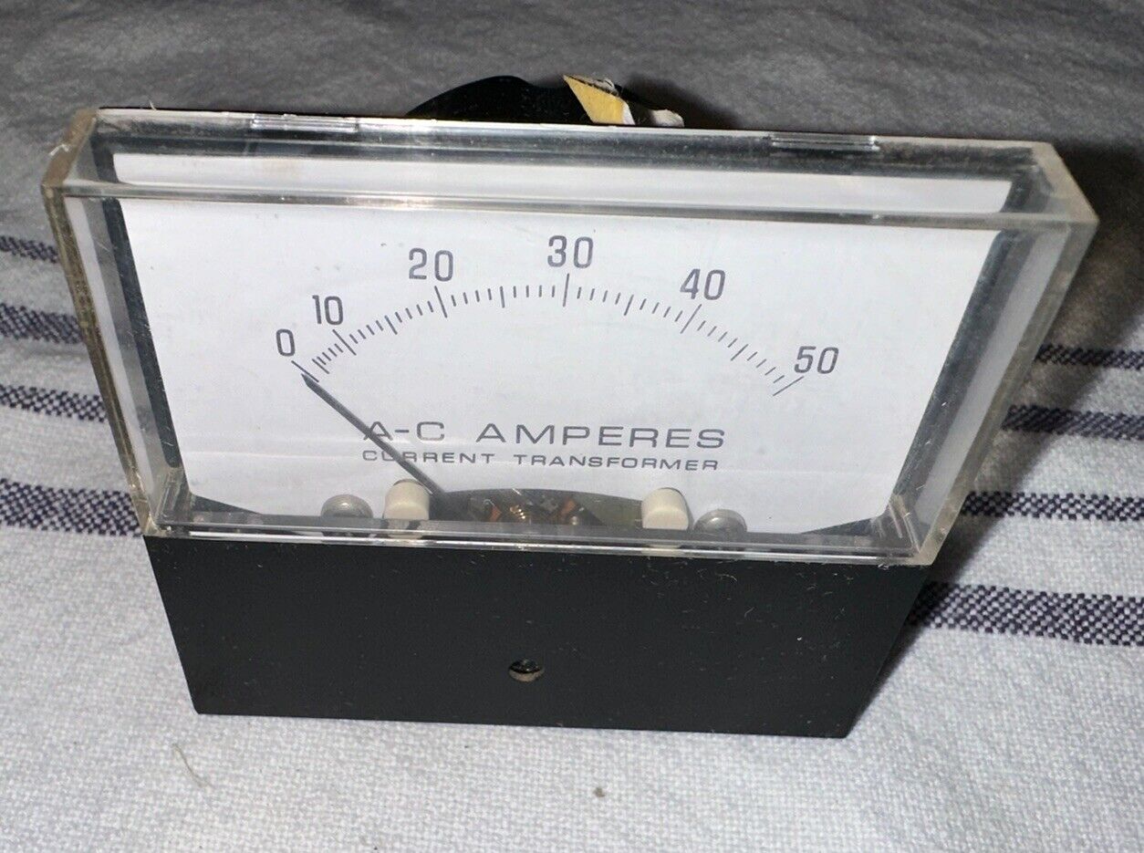302-1805-01 Cummins Onan Ammeter Gauge 40 50 Amps OTIII Meter Transfer Switch