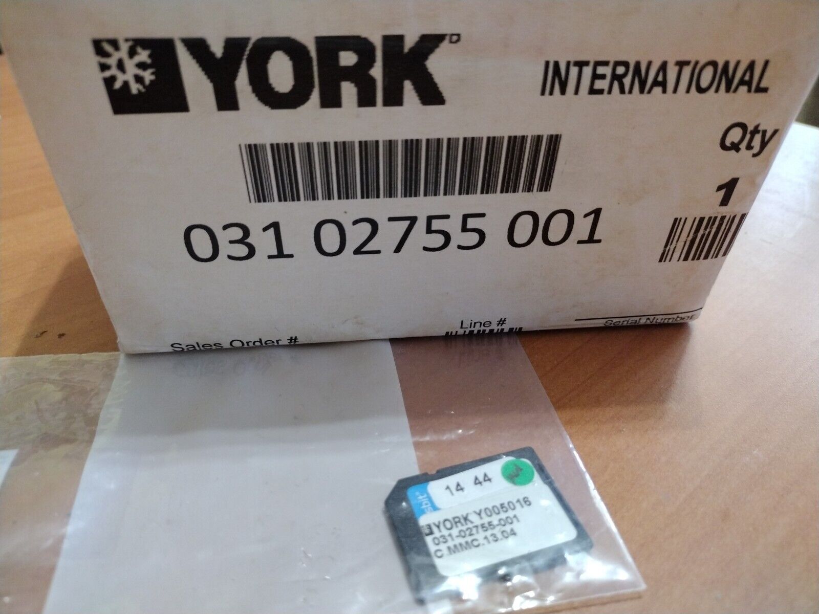 031-02755-001 / 03102755001 york flash drive card chip part unit hvax repair