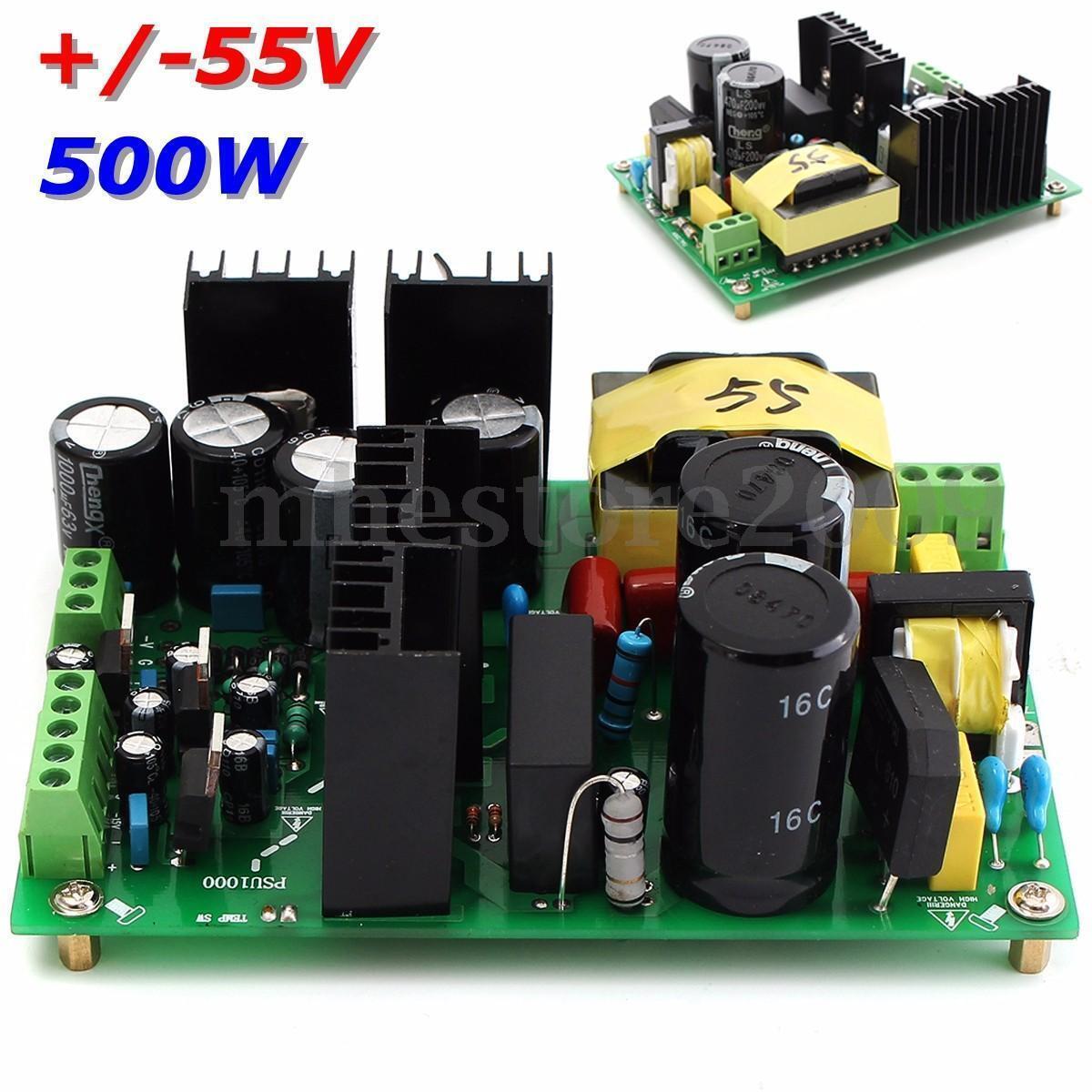 500W amplifier switching power supply board dual-voltage PSU +/-55V 50v 60v 65v