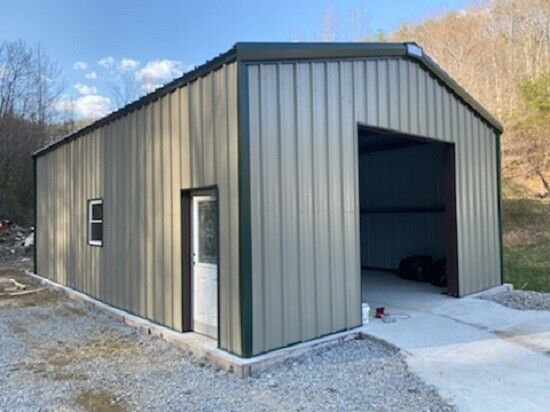 24x35 Steel Building SIMPSON Metal Garage Storage Shop Building Kit