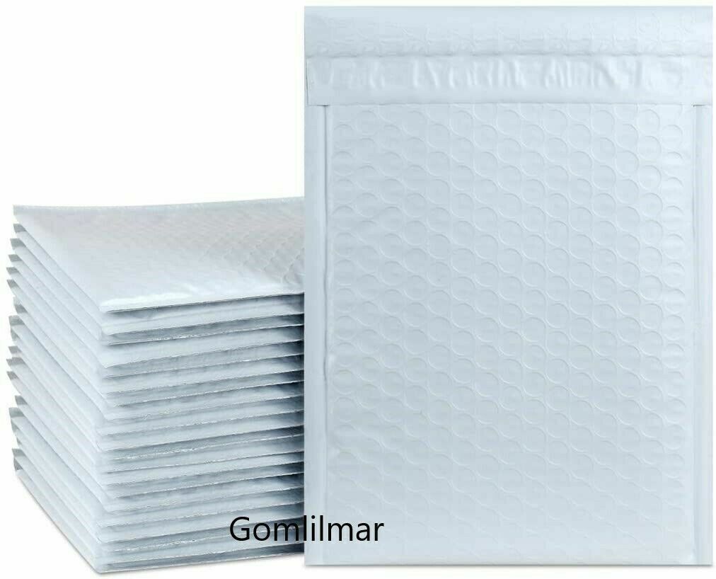 ANY SIZE POLY BUBBLE MAILERS SHIPPING MAILING PADDED BAGS ENVELOPES SELF SEAL