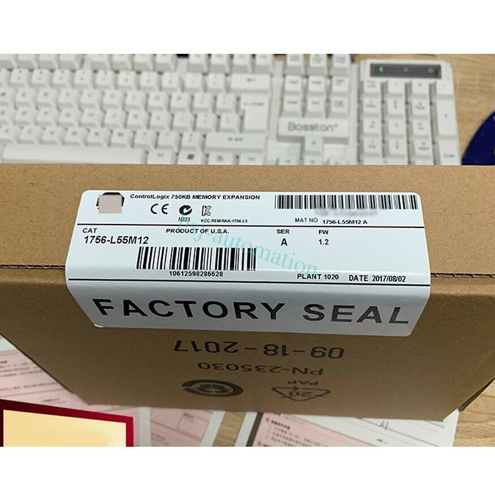 New Factory Sealed Allen-Bradley 1756-L55M12 ControlLogix 750KB Memory