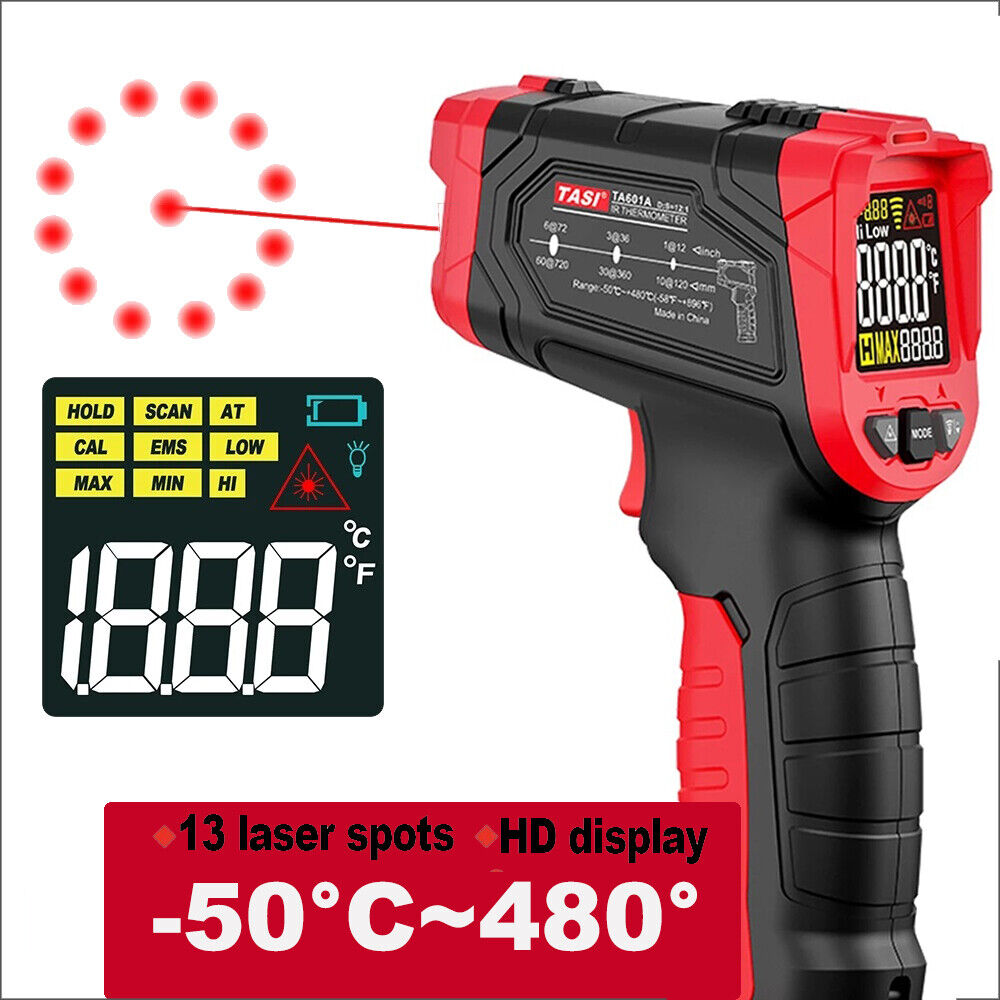 US Temperature Gun Non-contact Digital Laser Infrared Thermometer IR Temp Meter