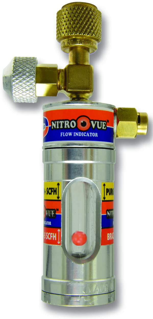 Nitrogen Flow Indicator Meter Regulator Gas Tool Pressure Control HVAC Testing