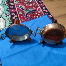 RARE VINTAGE Lot of 2 :Small E DEHILLERIN Paris   5” COPPER  PAN Made In France picture