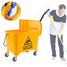 5 Gallon 20L Commercial Mini Mop Bucket with Wringer Combo Cleaning Cart Wringer picture
