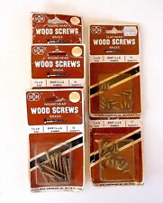 Vintage Brass Wood Screws By SBH Soltys Bros. Bklyn, N.Y.  5 Packages picture