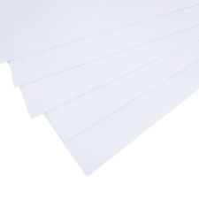 US Stock 5pcs ABS Styrene Plastic Flat Sheet Plate 0.5mm x 200mm x 250mm White picture