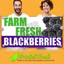 FARM FRESH BLACKBERRIES CLEARANCE BANNER Advertising Vinyl Flag Sign INV picture