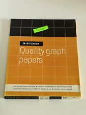 Vintage Dietzgen Quality Graph Papers 8 1/2x11 340-10 OPEN BOX, 19 Sheets Left picture