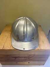 Vintage Apex Safety Products Aluminum Miners Hard Hat With Liner Size 6.5-8 USA picture