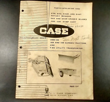 Vintage Parts Manual Case Rotary Mower E38 E44 E44R E44T Dump Cart C50 Blade D40 picture