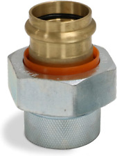 Dielectric Union Pipe Fittings 3/4 in. FIP x Press Lead-Free Galvanized Brass picture