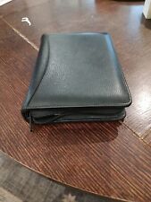 Vintage Day Runner Planner Black Leather With Various Inserts Tabs Rulers And... picture