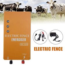 Solar Powered Low Impedance Electric Fence Energizer Electric Fencing Charger US picture