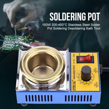 50mm Lead Free Solder Pot 110V 150W Soldering Desoldering Bath Titanium Plate picture