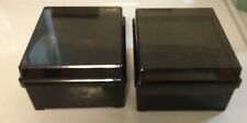 Two Vintage unbranded  Business Card File Box A-Z Divider picture