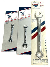 Vintage Eagle Wrenches Drop Forged Allow Steel (3-Pack) 3/8-7/16, 1/4-5/16, 7/8 picture