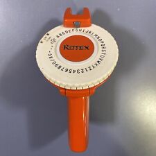 Vintage Rotex Label Maker 3/8 Compact Orange picture