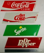 VINTAGE SODA VENDING MACHINE Vend Labels (Flavor Strip) Angled Type Set of 4 picture