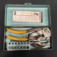 Vintage Roper Whitney No. 5 Jr. Hand Punch Die Kit picture