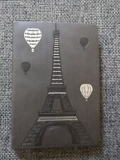 Eiffel Tower Ruled Notebook With Soft Leather Style Cover By Hinkler picture