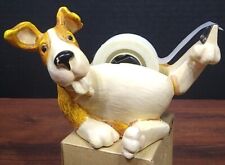 Vintage Thick Ceramic Dog Belly rubs - Chillin Good Boy Tabletop Tape Dispenser picture