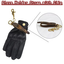 Leather Glove Holder Strap with Clip Vintage Leash DIY for Men and Women picture
