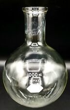 KIMAX USA 1000 ML Boiling Flask Vintage Glassware Laboratory Apothecary picture
