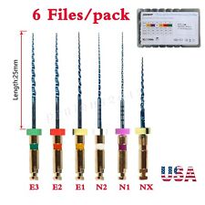 6Pcs Dental Endo Rotary Files NITI Root Canal Files File 25MM USA STOCK picture