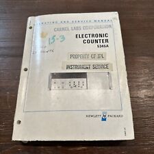 HP 5345A Electronic Counter Operating & Service Manual 05345-90020 picture