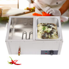 Commercial 2-Pan Food Warmer Buffet Server Table Steamer Stainless Steel 850W picture