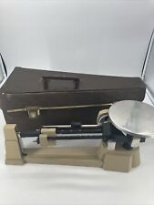 Ohaus 2610g Dial-O-Gram Vintage Mechanical Lab Scale With Weights and Carry case picture