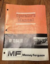 Vintage Massey Ferguson MF 12 Baler Operators Manual Very Good Condition picture