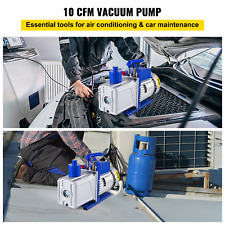 VEVOR Vacuum Pump 12CFM 1HP Vane Vacuum Pump Two Stage 3 x 10-1 Pa Ultimate HVAC picture