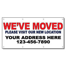 We'Ve Moved Please Visit Our New Location Custom Vinyl Banner Sign picture