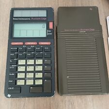 Vintage Texas Instruments Business Edge Solar Powered Handheld Calculator 1987 picture