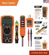 Electrician-Approved Digital Multimeter & Voltage Testing Kit with Flashlight picture