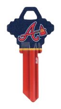 Hillman 89651 Atlanta Braves Painted Team Colors Brass Blank Key (Pack of 6) picture