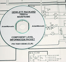 HP 70001A Mainframe CLIP (Schematics +Parts List & Locator Diagrams) Manual picture