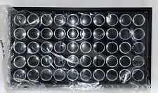 New Tooth Gems Crystal Display Case 50  1” Circles With Foam Inserts With Tray picture