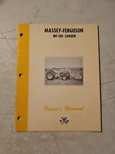 Vintage 1963 Massey Ferguson 100 Loader Owner's Manual  picture