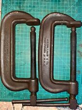 Vintage JH WILLIAMS Agrippa No 106 C-Clamp Welding Heavy Duty USA Lot Of 2 picture