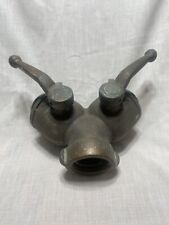 Vintage Fire Hydrant Hose Splitter WYE 1 1/2 NH to 1 1/2 NH Brass Wooster picture