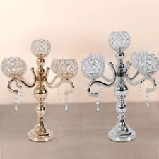 5 Arm Crystal Candelabras Modern 55*45*16cm Wedding Candle Holders Christmas NEW picture
