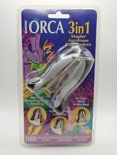 Vintage 1999 Boston ORCA 3 in 1 Stapler with 1000 Staples Model 73015 NEW SEALED picture